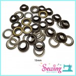 BUTTON - EYELET-METAL-15MM & 17MM(BRONZE)
